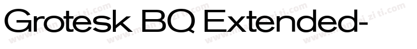 Grotesk BQ Extended字体转换